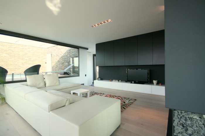 Meuble de Rangement salon Armoire de salon moderne avec LED -3 Étagères  Ouvertes blanc + noir - Cdiscount Maison